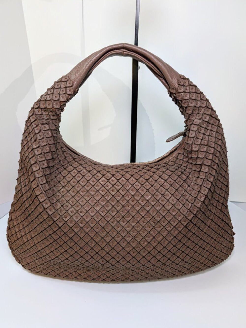 Bottega Veneta Light Brown "Frayed" Intrecciato Nappa Veneta Hobo - Picture 5 of 12